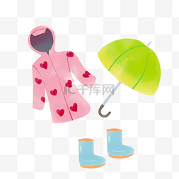 雨伞雨靴图片_雨靴雨伞雨具
