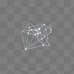 线条变色科技感不规则图形