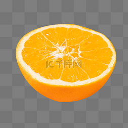 两块切开的橙子图片_脐橙水果橙子