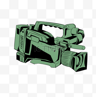 手绘灰色摄像机插画企业vip免费下载免抠元素卡通手绘蓝色摄像机插画