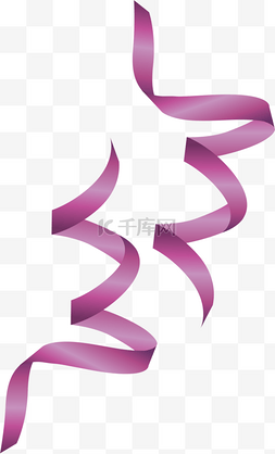 弧形细条图片_紫色细条丝带双11