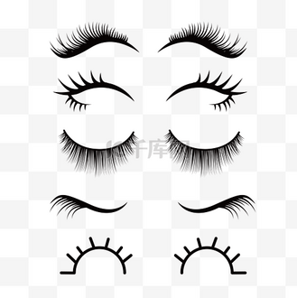 矢量眼睫毛种类合集