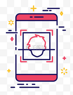 刷手机支付图片_手机智能刷脸