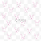 粉色可爱创意线描线稿简笔兔子动物平铺底纹纹理