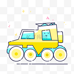 儿童黄色汽车