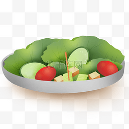 沙拉盘图片_西餐蔬菜沙拉