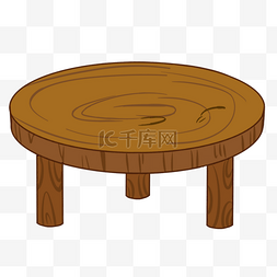木头圆桌