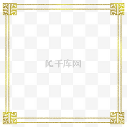 中国元素纹理素材图片_金色闪耀线条框架
