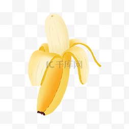 剥香蕉图片_一根剥了皮的巨型香蕉
