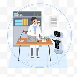 机器人工作图片_AI机器人人工智能实验室科研