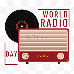 收音机简约world radio day