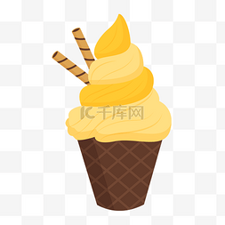 美味的冰淇淋雪糕图片_美味的芒果甜筒