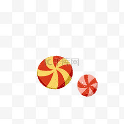 两个圆球图片_红色的彩球免抠图