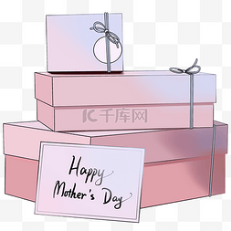 母亲节素材礼盒图片_母亲节粉色礼盒