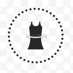 黑色连衣裙图标