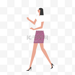 女人免扣PNG图图片_卡通穿高跟鞋的美女免扣图