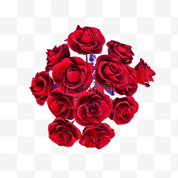红色玫瑰花束png图