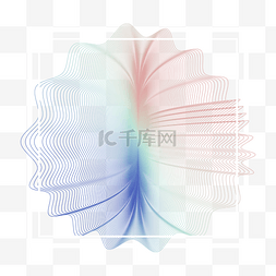 科技线动感图片_科技感不规则渐变图形线条