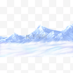 蓝天雪山绿草图片_小寒雪山冬天