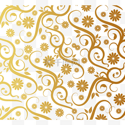 金色花卉纹理图片_金色花卉图案纹理