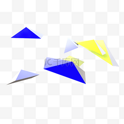 三角立体漂浮图片_几何漂浮立体图形