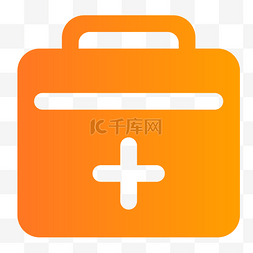 icon图标矢量app图片_渐变面性医疗箱子APP功能图标