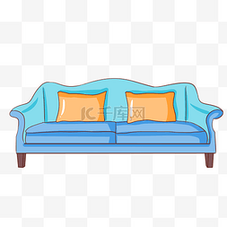 蓝色舒适沙发