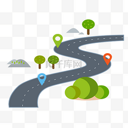 公路素材图片_地图公路GPSmap