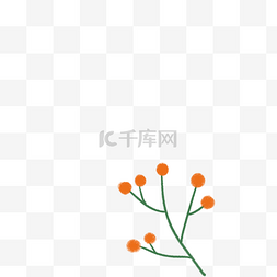 红色的花朵免抠图