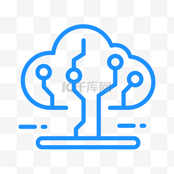 蓝色云服务图片_云端数据云服务