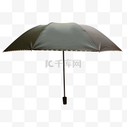 黑色打开的雨伞