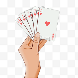 游戏规则线框图片_扑克牌纸牌