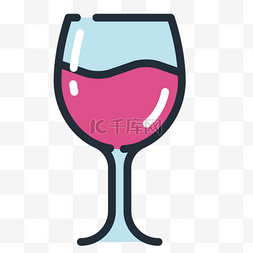 红酒酒杯饮料图标