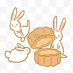 玉兔和月饼