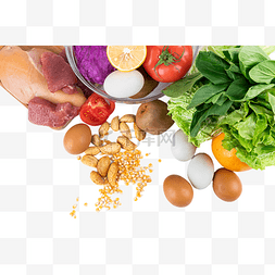蔬菜肉图片_健康饮食鸡蛋蔬菜