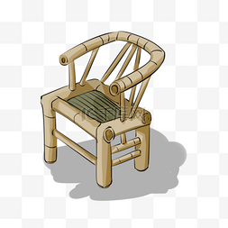 老物件竹椅子