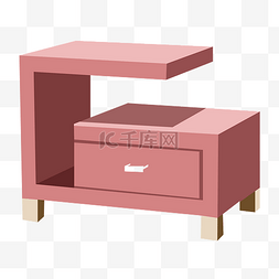现代家具柜子图片_红色现代床头柜