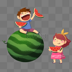 暑期水果图片_暑假吃西瓜插图
