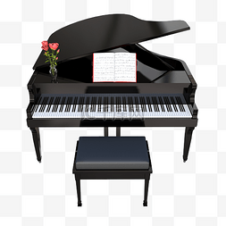音乐家三脚大钢琴