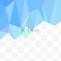 蓝色折纸背景图片_蓝色白折纸