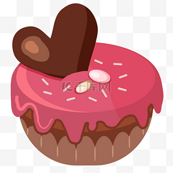 蛋糕甜品图标素材图片_甜品爱心蛋糕图标