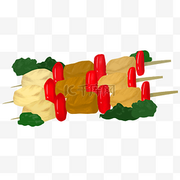 辣椒肉串烧烤插图