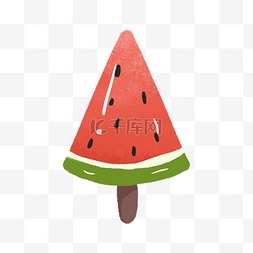 夏季水果海报图片_一只西瓜冰激淋