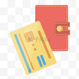 黄色钱包图片_黄色卡通银行卡
