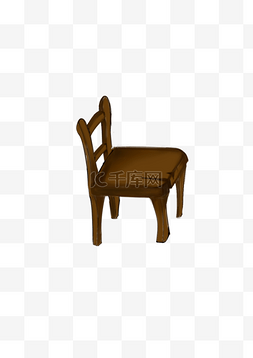 棕色小板凳装饰