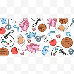 篮球彩色图片_彩色画板涂鸦底纹