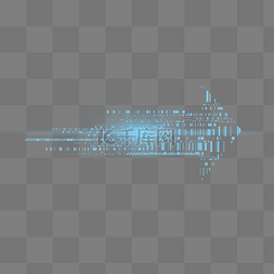 科技装饰箭头图片_蓝色科技箭头