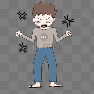 表情大吼图片素材_生气大吼表情