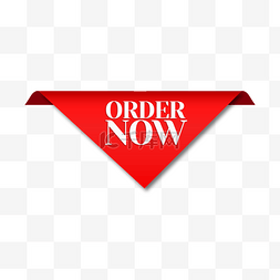 now图片_红色角标order now标签