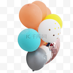 彩色唯美浪漫气球